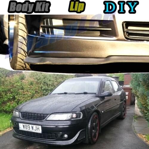 Car Bumper Lip Front Spoiler Skirt Deflector For Vauxhall Vectra B C D Tune Car Modified Body Kit VIP Hella Flush Lips