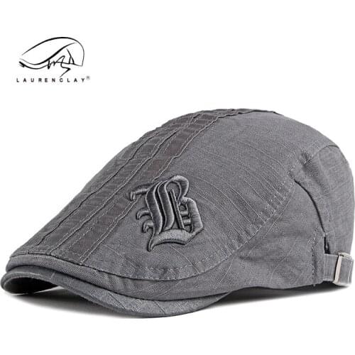 Cotton duck tongue hat mens spring and summer Korean cotton breathable Beret womens sunscreen hat