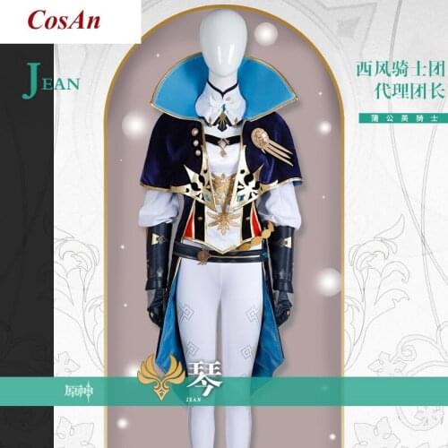 Game Genshin Impact Jean Cosplay Costume High Quality Battle Uniform Anime Expo Activity Party Role Play Clothing Custom-Make