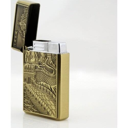 Encendedores Creativos Windproof Straight Into The Lighter Gas Butane Inflatable Lighters Smoking Jet Lighter Gadgets for Men
