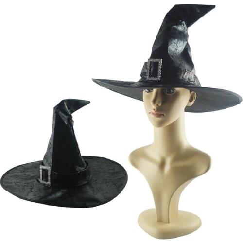 Halloween Cos Masquerade Party Hat Witch Wizard Cap Magic Hat Performance Cap Cosplay Props Party Headwear