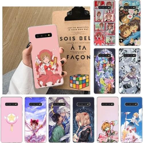 Cardcaptor Sakura Anime Clear Soft TPU Phone Case For Samsung A32 A21 A82 A22 Note8 M51 M62 M10 M30S M31S M21 A02S J6 J4 Cover