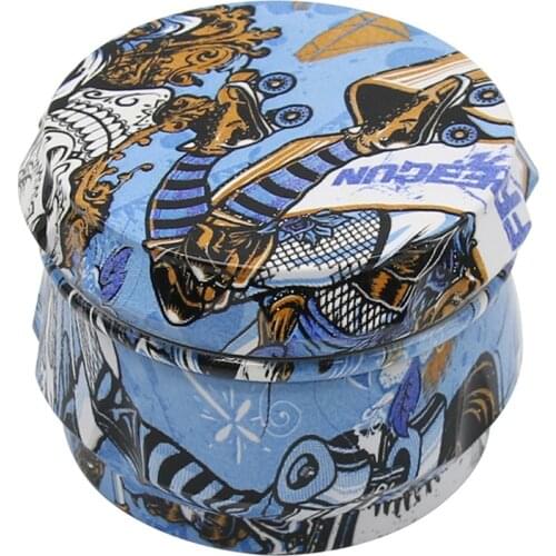 New 63MM 4-layer Zinc alloy Tobacco Grinder Herb Various patterns Spice Weed Shredder tobacco accessories