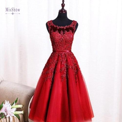 In Stock New Arrivals Colors Lace Short Prom Dresses Applique Flowers Beading Neckline Evening Dresses Real Photos CPS298