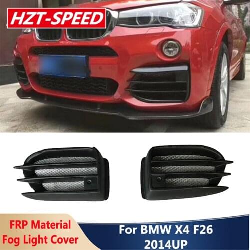 X4 F26 FRP Material Car Fog Lamp Light Box Cover For BMW X4 F26 2014 Year Up