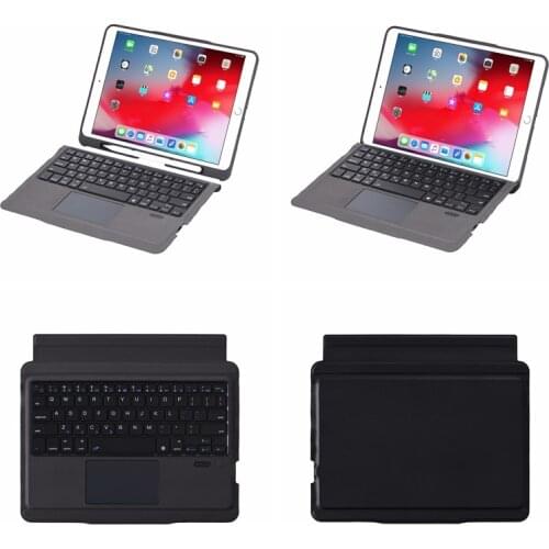 PU TPU Magnetic Shell For iPad Pro 10.5 Air 3 10.5'' 2019 Case Detachable Wireless Bluetooth Touch Pad Keyboard cover + pen slot
