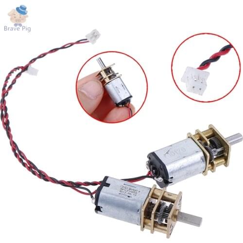 1Pcs Dc 3V-6V 5V 55Rpm Reductie Versnellingsbak Slow Speed Micro N20 Volledig Metalen gear Motor