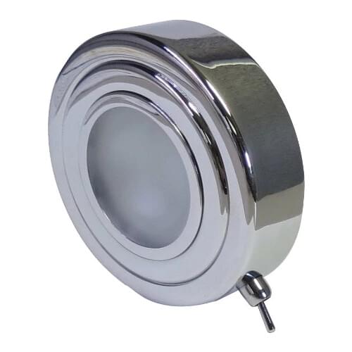 ITC RV Marine Stainless Steel LED Cluster Switched Surface Mount Overhead Light 69928B-CH3KE/F
