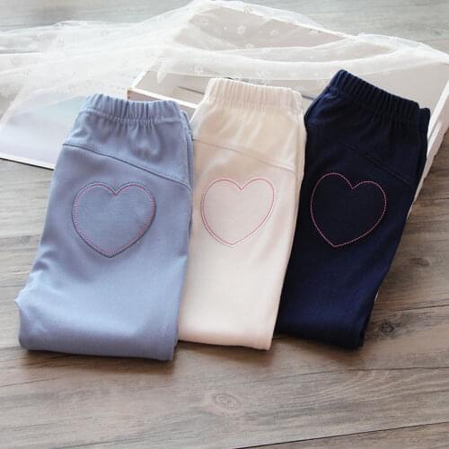 Girls Spring and Autumn Slim Pants Childrens Stretch Pencil Pants Trousers soft denim summer good quality jeans P4393