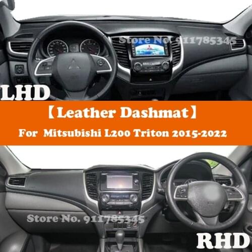 Suede Leather Dashmat Accessories Car-Styling Dashboard Covers For Mitsubishi L200 Triton Mk2 MK3 KJ KK KL Platform Chassis MQ
