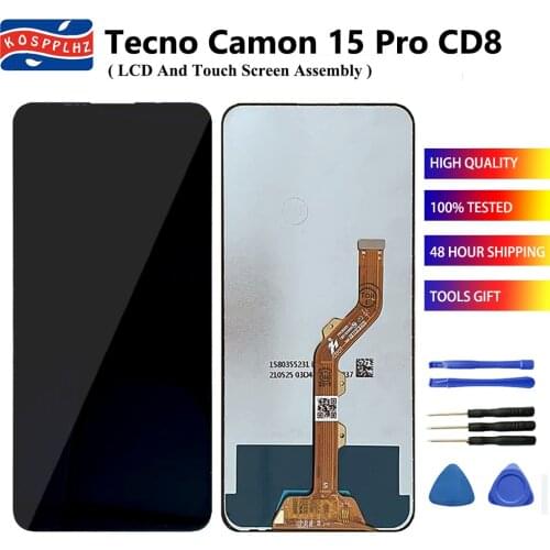 KOSPPLHZ For Tecno Camon 15 Pro CD8 LCD Display + Touch Screen Assembly Replacement 100% Tested For Tecno Camon15 Pro CD8 Phone