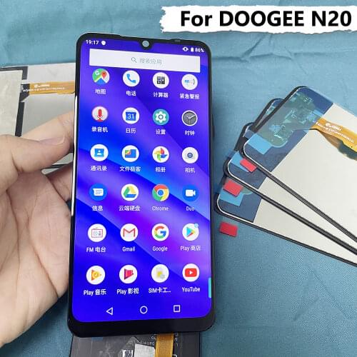 100% Tested For DOOGEE N20 LCD Display + Touch Screen Assembly 6.3" For Doogee N20 Display Replacement In Stock Send today +Glue
