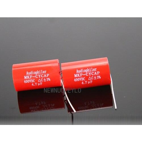 1Pcs Audiophiler Axial MKP 4.7uF 400v DC HIFI DIY Audio Grade Capacitor for Tube Guitar Amps Original
