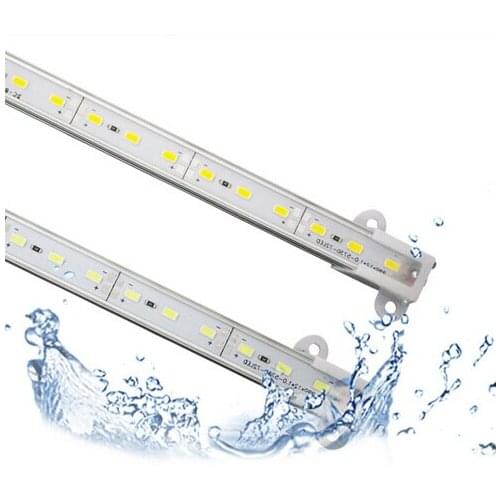 10PCS Glue Epoxy waterproof led bar lights 100cm 16w 1M IP68 led tube bar strip DC12V 72 SMD5730 5630 LED Hard Strip Bar