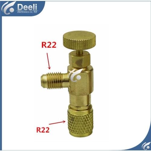 2pcs/lot new Air Refrigeration Charging Adapter refrigerant retention control valve Air conditioning charging valve R22 1/4