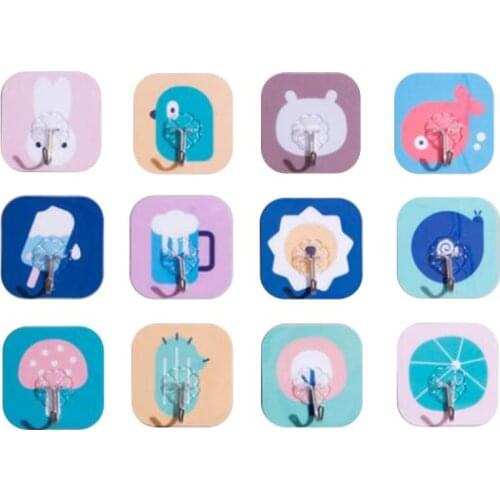 20Pcs Transparent Wall Hooks Strong Suction For Home Kitchen Bathroom Sucker Storage Hanger Waterproof Seamless Hanging Hook