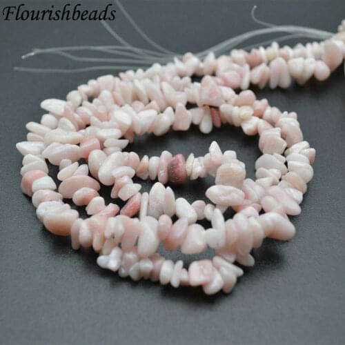 5~8mm Natural Pink Opal Irregular Shape Stone Chips Loose Beads 1 Strand