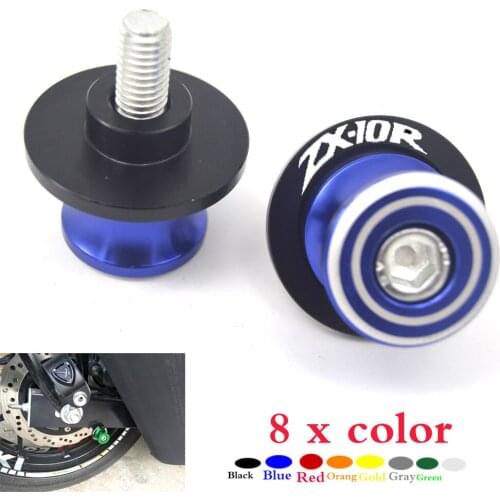 CNC Motorcycle Frame Stands Screws sliders Swingarm Spools Slider for Kawasaki ZX10R ZX 10R 2010-2016 8M