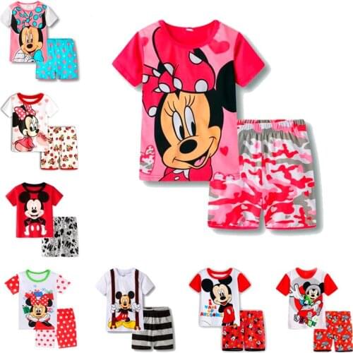 Childrens Pajamas Childrens Short Sleeve Pajamas Boy Pajamas Girls' Pajamas Spider Man Childrens Cotton Pajamas Sleepwear