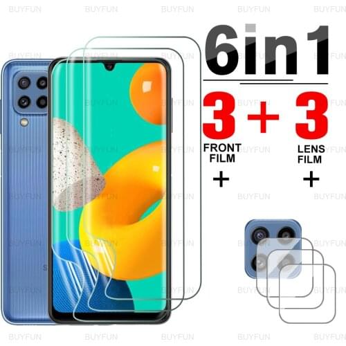 For Samsung M32 6.4'' Front Safety Hydrogel Soft Film for samusng galaxy m12 m62 m42 5g m51 m31 m21 m02 camera protective film