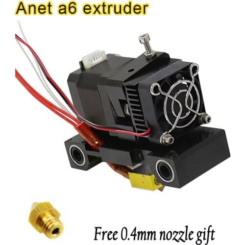 Anet A6 titan Extruder 12V 40W MK8 0.4mm Nozzles extrusor 1.75 filament 42 step motor for Reprap makerbot i3 3D Printer parts