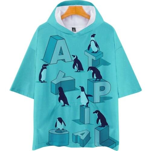 Atypical TV Show 3D Prints Hooded T-shirts Women/Men Fashion Summer Short Sleeve Tshirt Unisex Casual Streetwear Clothes