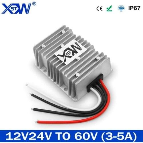 Hot Sales DC to DC 12V 24V to 60V Step Up Converter Voltage Booster 3A 5A 180W 300W Voltage Stabilizer Output Support Droship