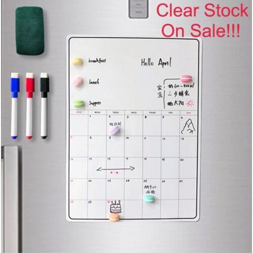 Sharkbang A3 42CM Magnetic Daily&Weekly&Monthly Planner Whiteboard Fridge Magnet Flexible To Do List Refrigerator Bulletin Note
