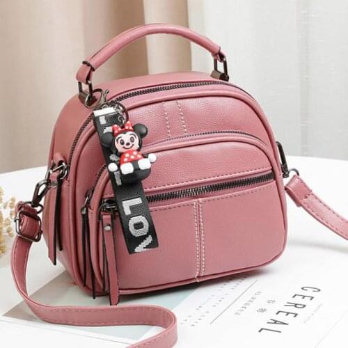 Small Bag Female 2021 New Female Bag New Backpack Net Red Small Black Bag Messenger Bag Texture Fashionable Broadband Versatile