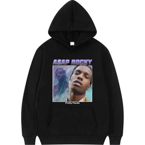2021 Fashion Hip Hop Rapper Asap Rocky Hoodie Men Women Korean Trend Hoodies Mens Oversized Comfortable Sweatshirt Man Tops