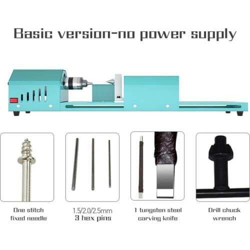 Small Size Home Household Wood Working Turning Lathe Multifunction Infinitely Variable Speed Cutting Grinding Drilling Tools