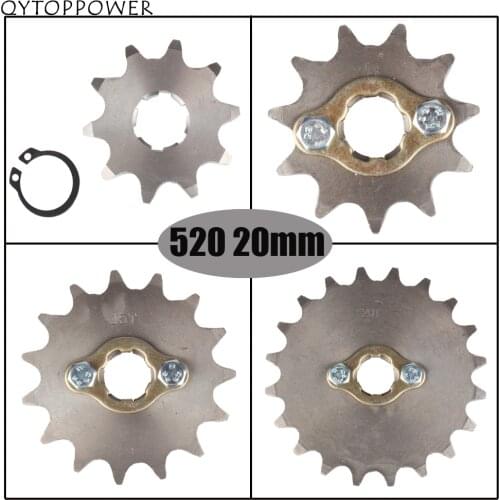 520 20mm 10-23T Front Engine Sprocket For Honda Lifan ZongShen YCF ATV Quad Dirt Pit bike Buggy