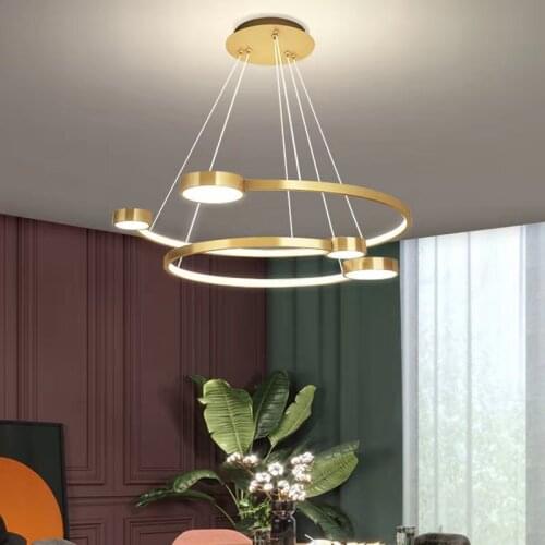 Pendant Lamp Lighting Style Crystal Chandelier Modern Metal Pendant Light Bedroom Light Dining Room Living Room Restaurant