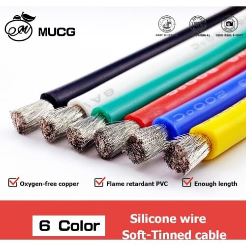 Silicone wire cable red black Battery 20 18 16 14 12 10 8 6 awg Tinned copper electric code High voltage wires 18awg 24awg awge