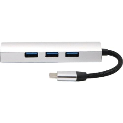 USB Type-C Multi-port Adapter Cable USB-C to 4 X USB 3.0 Port Hub Converter, Compatible for USB Type-C Devices