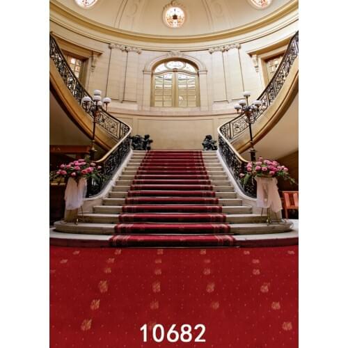 Background Vinyl Photography Backdrops Indoor Staircase Computer Printed Backdrop for Photo Studio Baby Newborn Children Wedding