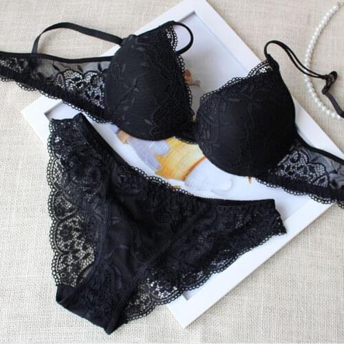 Vogue Secret New Plus Size Women Sexy Lace Print Everday Bra Set Brand VS Ultra Slim Charm Underwear Panties Brief Sets Lingerie