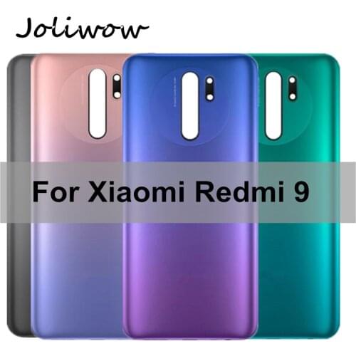 6.53“ For Xiaomi Redmi 9 Back Battery Cover Rear Housing Door Case For Redmi 9 Battery Cover With Power Volume Side Buttons