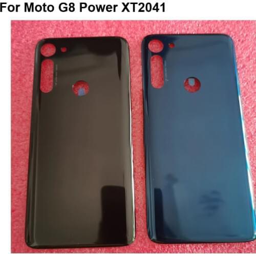 For Moto G8 Power XT2041 Back Battery Cover Rear Door Housing case Rear Glass Repair parts For Moto G 8 Power XT 2041