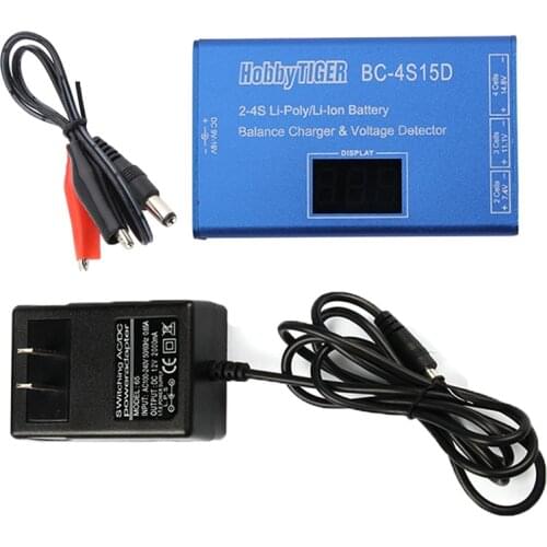BC-4S15D Battery Lithium Lipo Balance Charger with Voltage Display Screen 1500mA for 2s 3s 4s RC PFV Quadcopter Frame Drone Quad