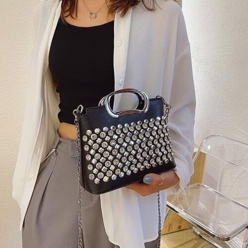 Women Crossbody Bag Diamond Handbag PU Leather Shoulder Bag Fashion Bags