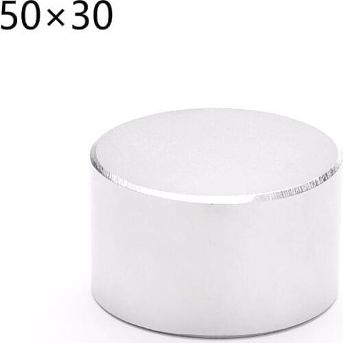 1pcs N52 Neodymium Dia 50mm x30mm Strong Magnets Disc NdFeB Rare Earth For Crafts Models Fridge Sticking 50*30mm 50mm*30mm