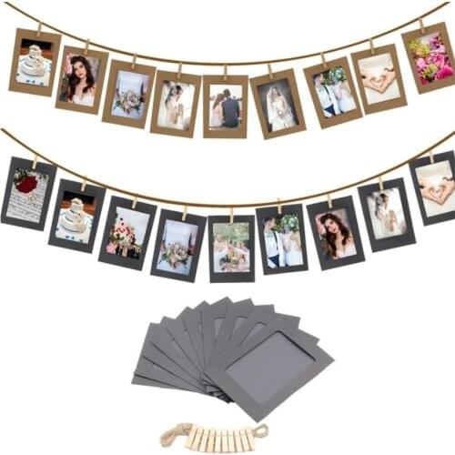 10 Pcs/lot 3 Inch 5 Inch Photo Frame Banner Garlands Birthday Party Decorations Baby Shower Party DIY Crafts Christmas Banner