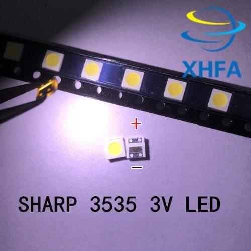 50/LOT For SHARP LED TV Application LCD Backlight for TV LED Backlight 1W 3V 3535 3537 Cool white GM5F22ZH10A