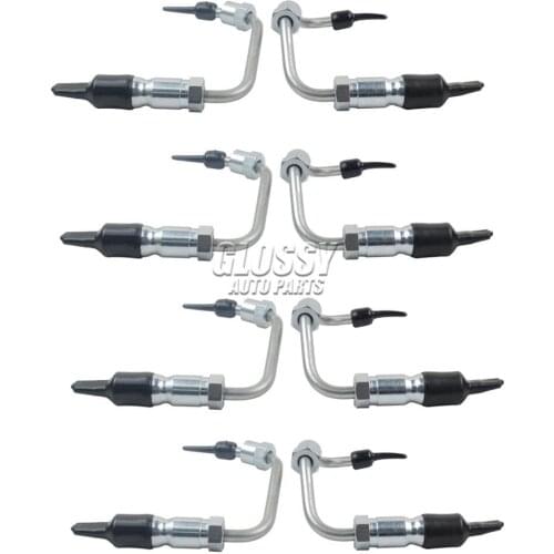 AP02 8Pcs Fuel Injector Lines Set For Chevrolet Silverado GMC Sierra 6.6L 2001-2004 904-126 904-127 904-128 904-129