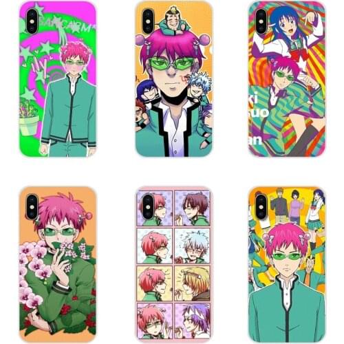 For Xiaomi Mi4 Mi5 Mi5S Mi6 Mi A1 A2 5X 6X 8 9 Lite SE Pro Mi Max Mix 2 3 2S The Disastrous Life of Saiki K Cell Phone Cover Bag