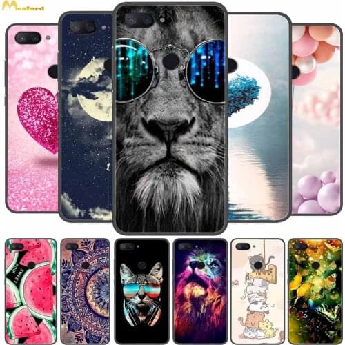 For Xiaomi Mi 8 Lite Case Mi8 Pro Lion Silicone Soft Phone Cover For Xiaomi Mi 8 SE Case Black TPU Funda for Mi 8SE 8Lite 8Pro