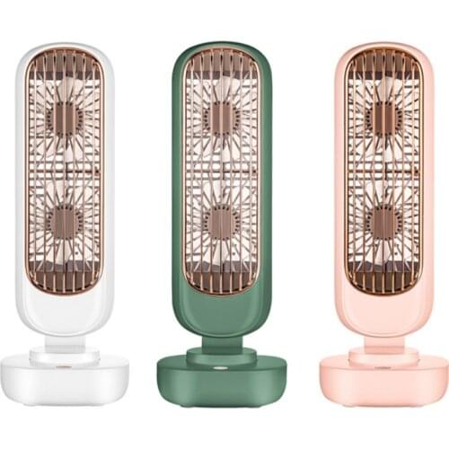 Retro Double-leaf tower fan usb office desktop fan water cooling humidification spray Strong Wind USB fan cooler