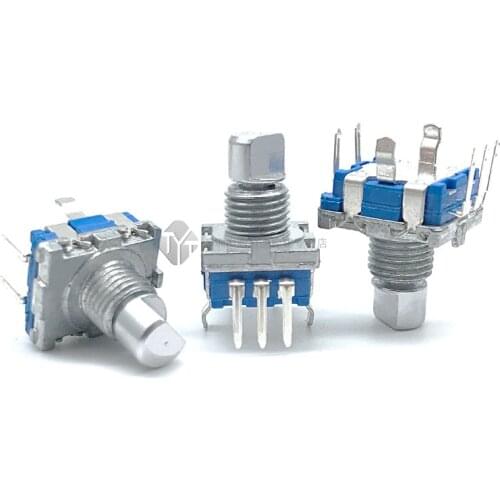 EC11 rotary encoder with switch 20 positioning pulse audio digital potentiometer 5 foot half shaft length 10MM