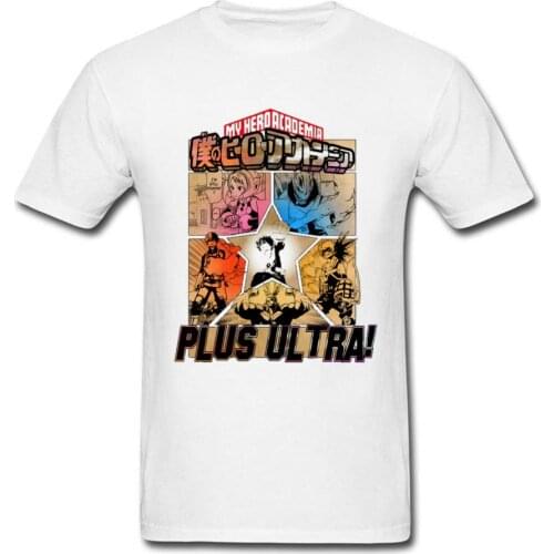 My Hero Academia T-shirt Men One For All Tshirt Izuku Midoriya T Shirt Katsuki Bakugo Tops Japan Anime Tees 100% Cotton